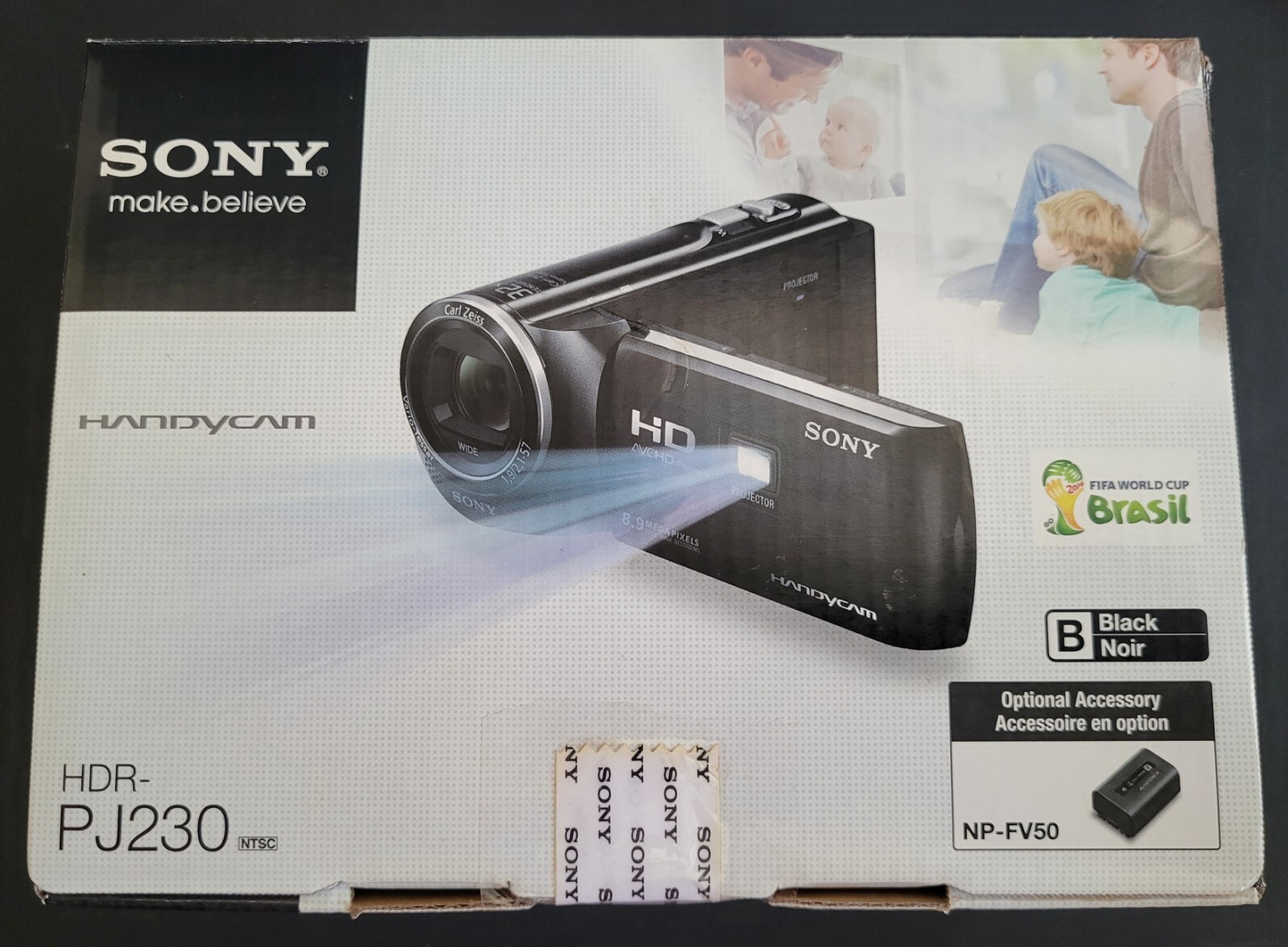 Sony Handycam Projector Video Camera HDR_PJ230 With Box And Cords eBay