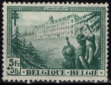1932 Belgium Pro Works -tuberculosis 5 Fr. 1 V. Mlh Uni 362 MF17812
