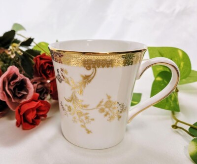 Wedgwood Vera Wang Lace Mug 2 Color Set Platinum Gold Unused w/Box