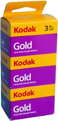 3 Kodak Gold Filme 135 DX 35 Mm. 36 Aufnahmen 200 ISO Tripack