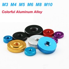 Round Knurled Nut Aluminum Thumb Grip Knob Adjustment Nuts M3 M4 M5 M6 M8 M10