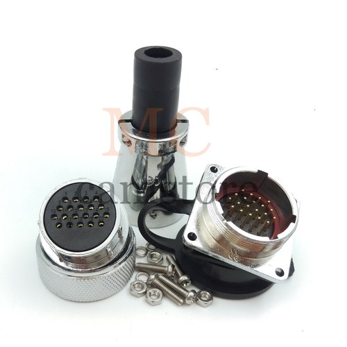 WF28 5A 20Pin Waterproof IP67 Aviation Cable Connector,Electrical Plug Socket - Photo 5/6