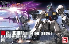Bandai 164 Nemo (Unicorn Desert Color Ver.) HGUC 1/144 Model Kit - US