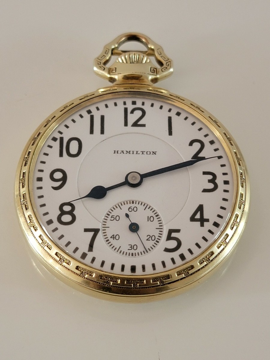 Hamilton 21J 992 Double Roller Railroad Pocket Watch | eBay