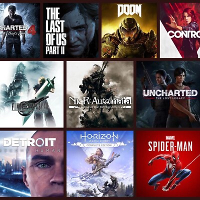 Sony PlayStation 4 PS4 & PlayStation 5 PS5 Tested Game Lot Pick