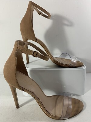 BÜRO Kaum da durchsichtiger Riemen. stilettoabsatz. Größe UK 7