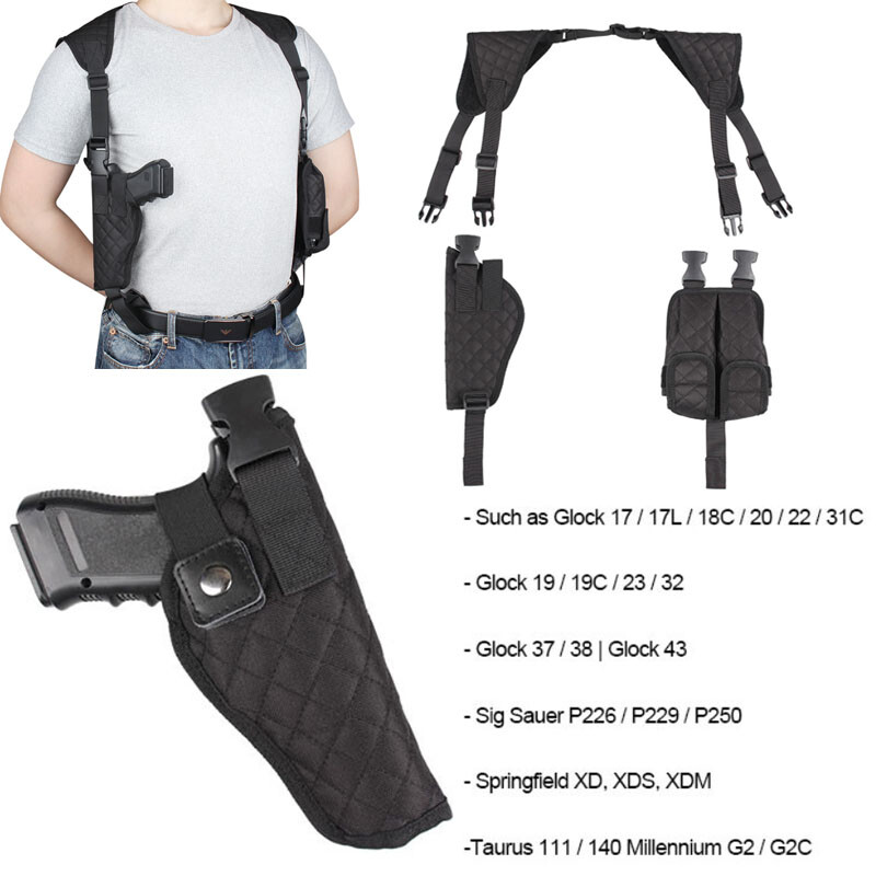 New Universal Gun Armpit Holster Shoulder Pistol Holder with Dual