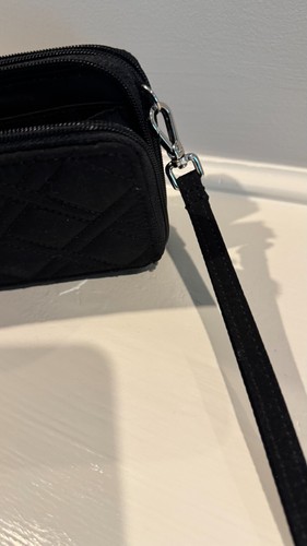 Cartera Vera Bradley Clásica Negra "Todo en Uno" ~ Sin Correa ~ No RFID ~ - Imagen 9 de 12