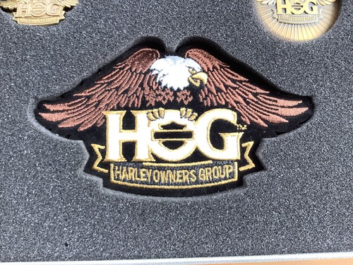 HOG Harley Owners Group Membership Welcome Kit Tin With Patch, Pin And coin - Picture 5 of 9