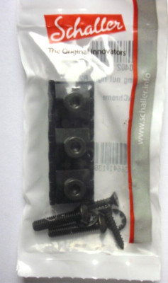 Schaller Klemmsattel Locking Nut R2, 10'' Radius für FR-Tremolo Black