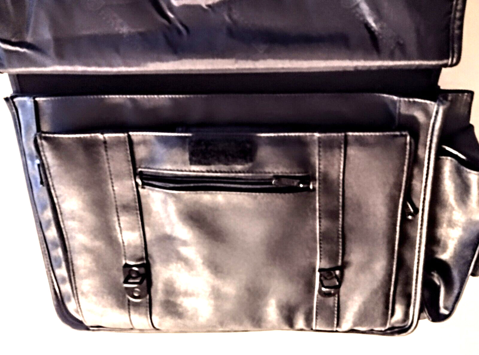 SOLIDEX Performance Leather Messenger Briefcase ~… - image 10