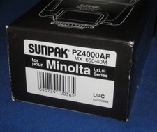 Sunpak Power Zoom 4000AF Model PZ4000AF Flash for Minolta i,xi, si Camera