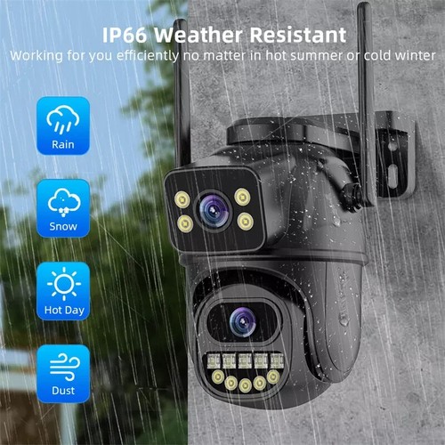 4K 8MP HD Wifi PTZ Camera Outdoor Dual Lens Dual Screen AI Auto Tracking IP CCTV - Picture 10 of 16