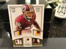 National Treasures NFL Gear Rookie Jersey Redskins Jordan Reed 03/25  2013