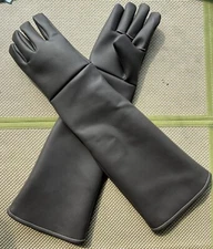 24" Long Leather Animal Handling Gloves Protect Dog Cat Pet Bites Scratch