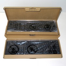 Lot of 2 Genuine Dell USB Desktop Keyboards KB216-BK-US Black Slim Wired NEW