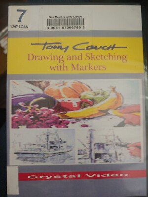 Drawing And Sketching With Markers (DVD) Tony Couch, Ex Library