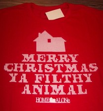 HOME ALONE MERRY CHRISTMAS YA FILTHY ANIMAL T-Shirt MENS XL NEW w/ TAG