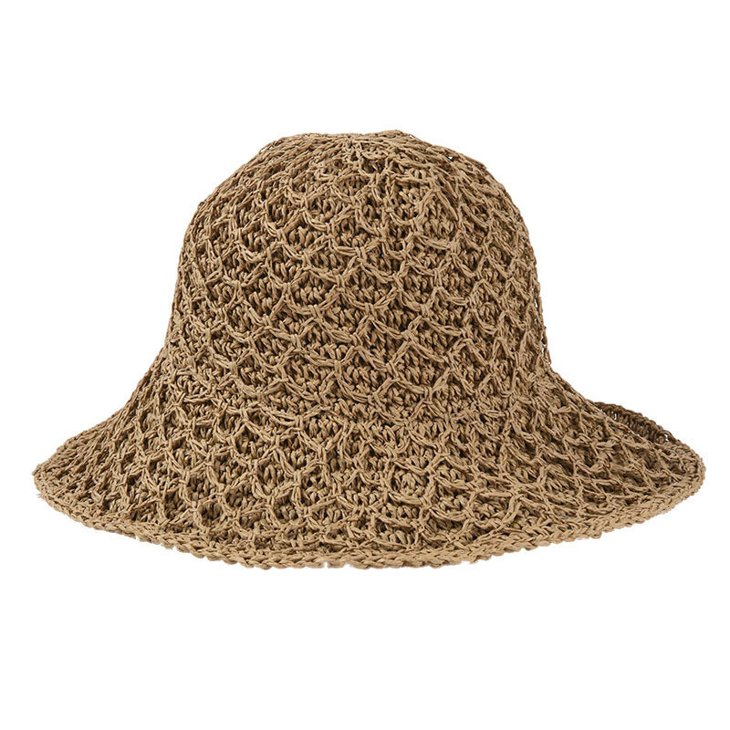 Women Straw Sun Hat Folding Beach Wide Brim Floppy Travel Fashion Summer
