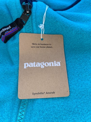NEW Patagonia Synchilla Anorak Men's 2XL Women's 3XL Fleece 1/4 Zip Pockets NEW - Picture 4 of 13