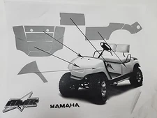 NEW AMR Racing Golf Cart Graphic Kit 95-2006 Subdved V2 Flag