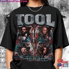Tool Band In Concert 90S Vintage T-Shirt Music Black Cotton Unisex, Size S-5XL