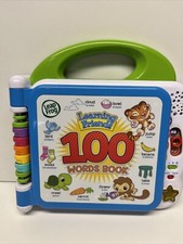 Leapfrog Learning Friends 100 Words Book Learning Toy Plays English Or Spanish