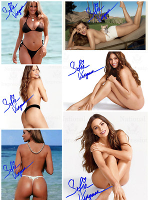 6 Sexy Sofia Vergara  Autographed 8x10  Photo REPRINT SET 1