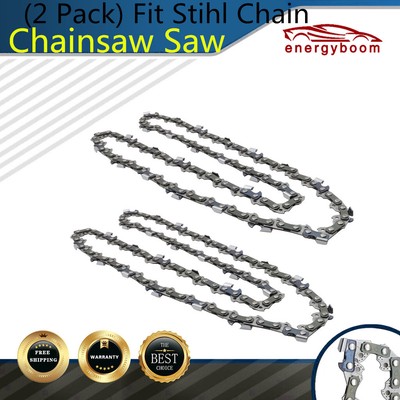 For Stihl Chain 61PMM3 55 3610 005 055 3/8LP .043 55DL 16'' MS170 PMM355 2Pack i