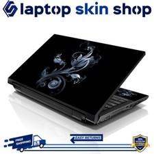 Laptop Skin Sticker Notebook Decal Blue Flame Floral for Apple Asus Dell 13"-16"