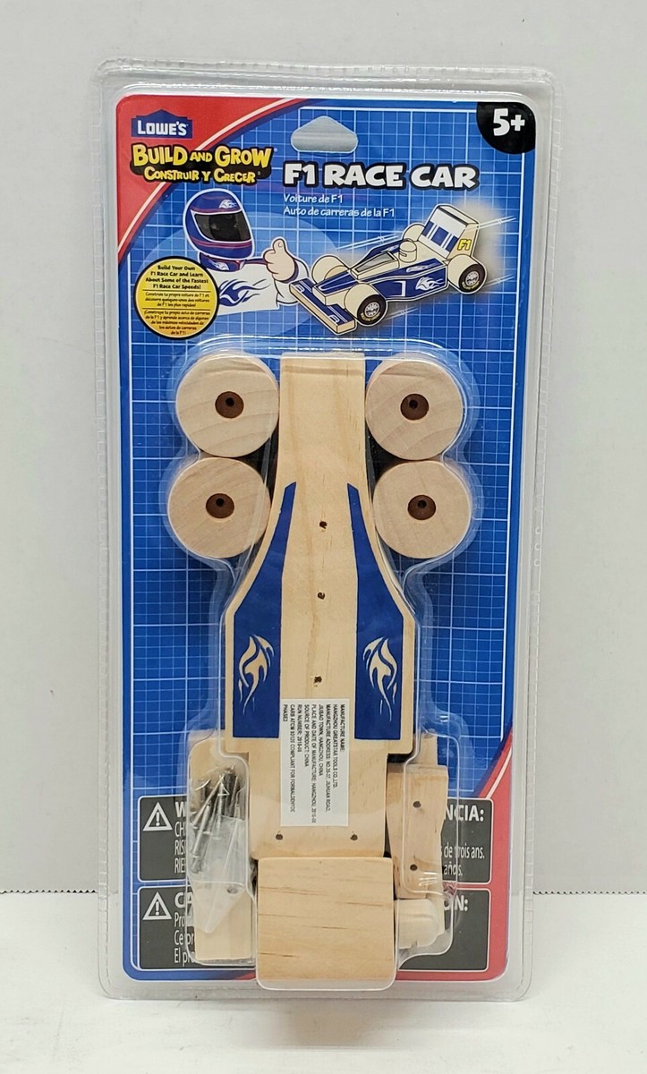 Lowe's Build And Grow F1 Formula One Race Car Kit - Wood - Ages 5+
