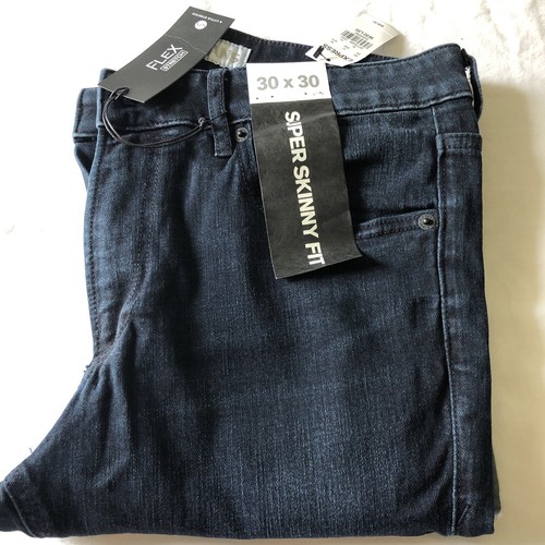 Express Mens Jeans NWT 30 X 30 Super 