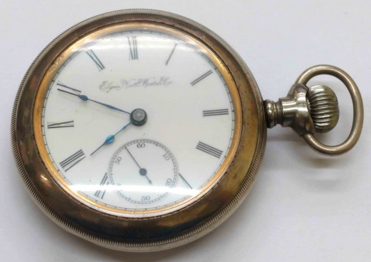 Vintage Elgin Natl. Watch Co Size 14s Lever-Set Pocket Watch w/Fob