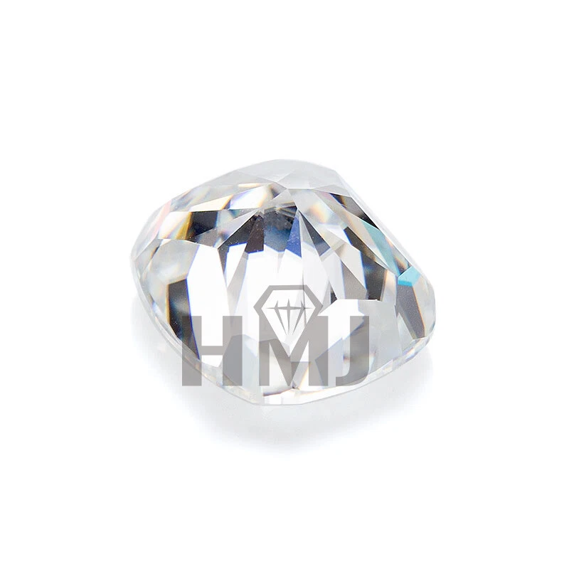 Crushed Ice Cut Cushion D White Loose Moissanite Stone Gemstone VVS1 With GRA - Image 3 of 4