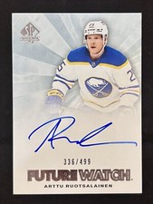 2021-22 SP Authentic RFWA-RU Arttu Ruotsalainen Future Watch Retro Auto /499