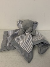 Circo Gray Elephant Lovey Security Blanket Grey Stripe Velour Satin 14" Target