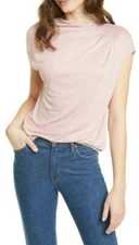 Ted Baker- POPEEY- Cowl Neck Jersey Tee- Dusky Pink- Size 2 = US 4/6- NWT- $79