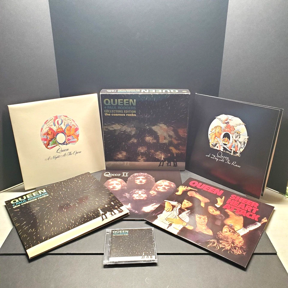 QUEEN + Paul Rodgers Cosmos Rocks 6 Vinyl CD/DVD Box Set 2008 Rare! READ EX/NM - Image 2 of 4