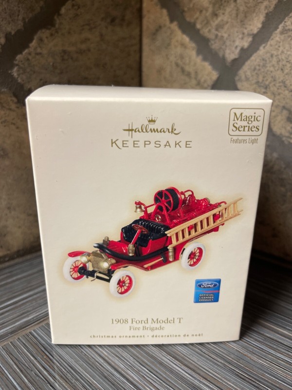 2008 HALLMARK -  FIRE BRIGADE #6  - 1908 Model-T  FIRE ENGINE