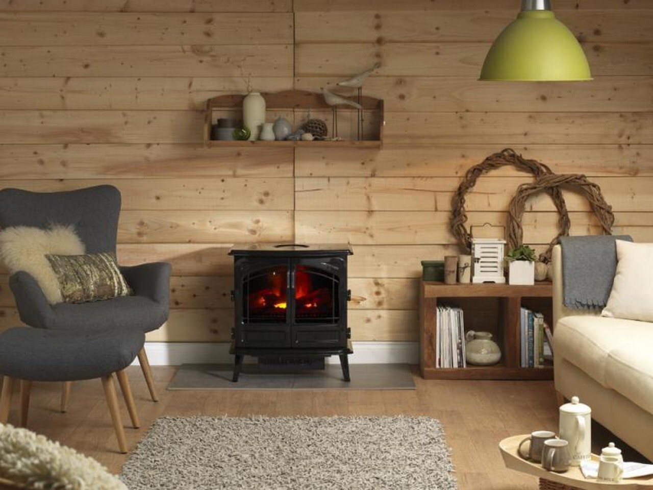 Dimplex Optimyst Grand Noir Electric Electric Stove RTOPSTV20GN