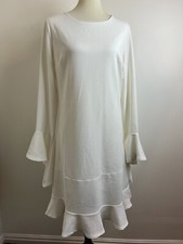 Lulu’s Women’s large White Dress with bell sleeves