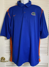 Men's Nike Florida Gators Short Sleeve Polo Shirt, Large, Blue