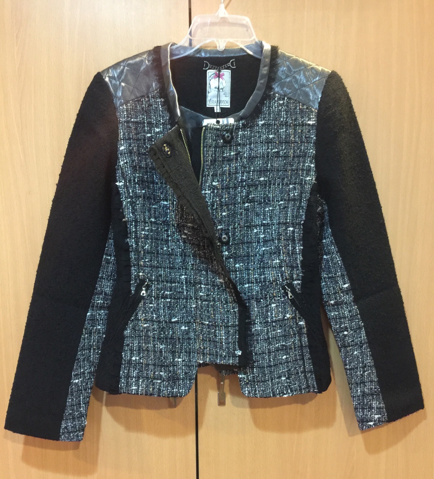 ALTRA Giacca Tweed Nuova con etichette Yoana Baraschi razza mista lana seta misto cotone misto cotone 8