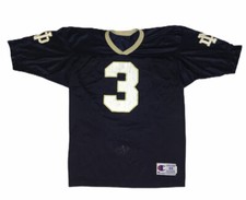Vintage Champion Notre Dame Fighting Irish Joe Montana Blue Jersey Mens Sz 44