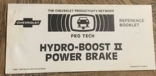 Chevrolet Pro Tech Reference Booklet 1980 Hydro Boost 2 Power Brake