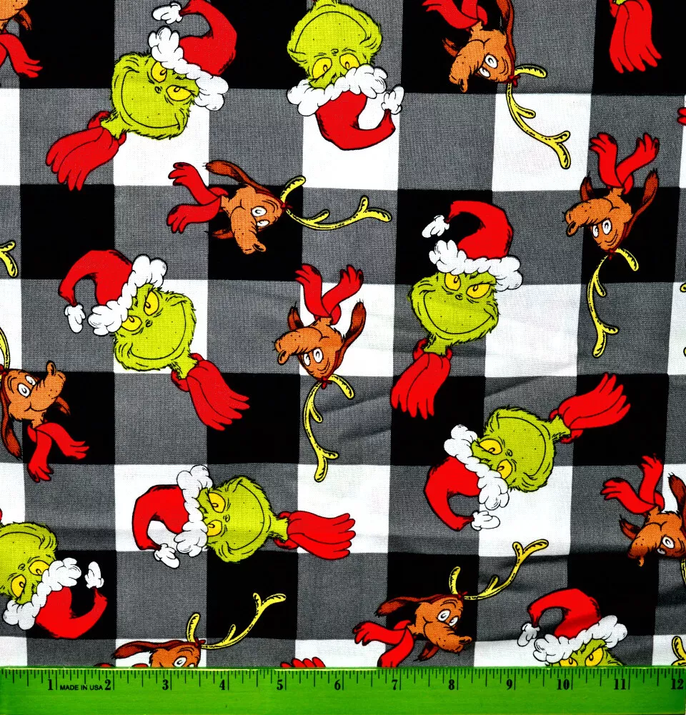 Grinch fabric cheap