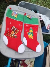 GEMMY Winnie The Pooh's & Tigger Disney Stockings Christmas Tigger Playing Drum 