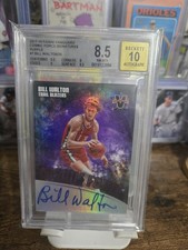 2017-18 Vanguard Bill Walton Cosmic Force Auto /25 PURPLE BGS 8.5/10 P.OBG