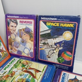 Lot Of 16 Intellivision Games With Boxes (Some Have Manuals & Overlays)