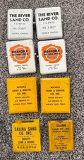 SAND/GRAVEL vintage advertising clips concret...